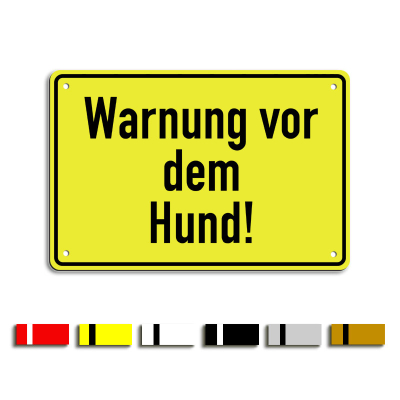 Warnung vor dem Hund!